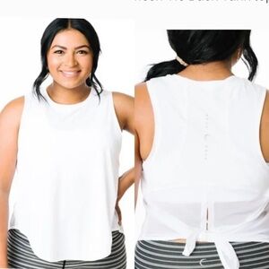 Zyia Magenta Panel Split Back Mesh Tank. Size XL. P/2/A1512